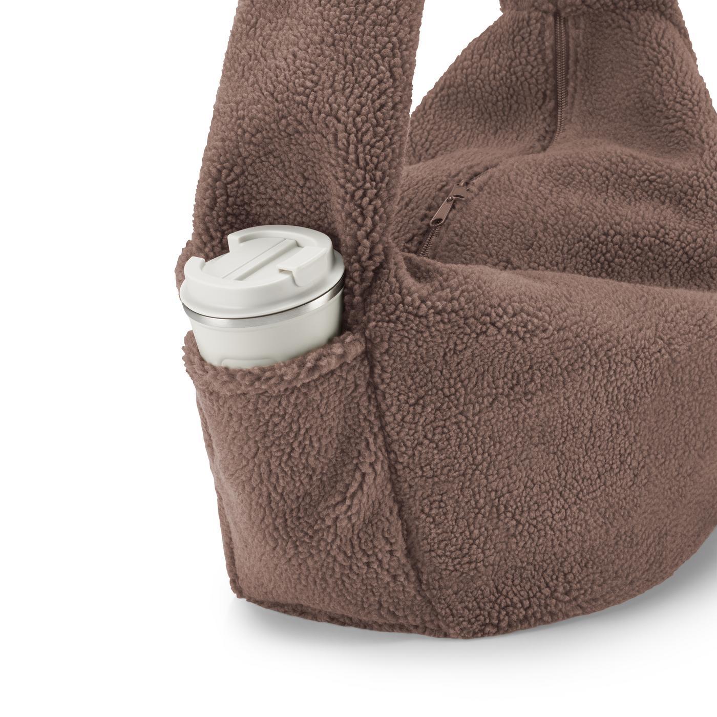 Reisenthel MOONBAG in Farbe teddy chocolate Reisenthel MOONBAG in Farbe teddy chocolate, Teddy fleece, Rucksack, Flaschenfach, Braun, Reißverschluss Tasche