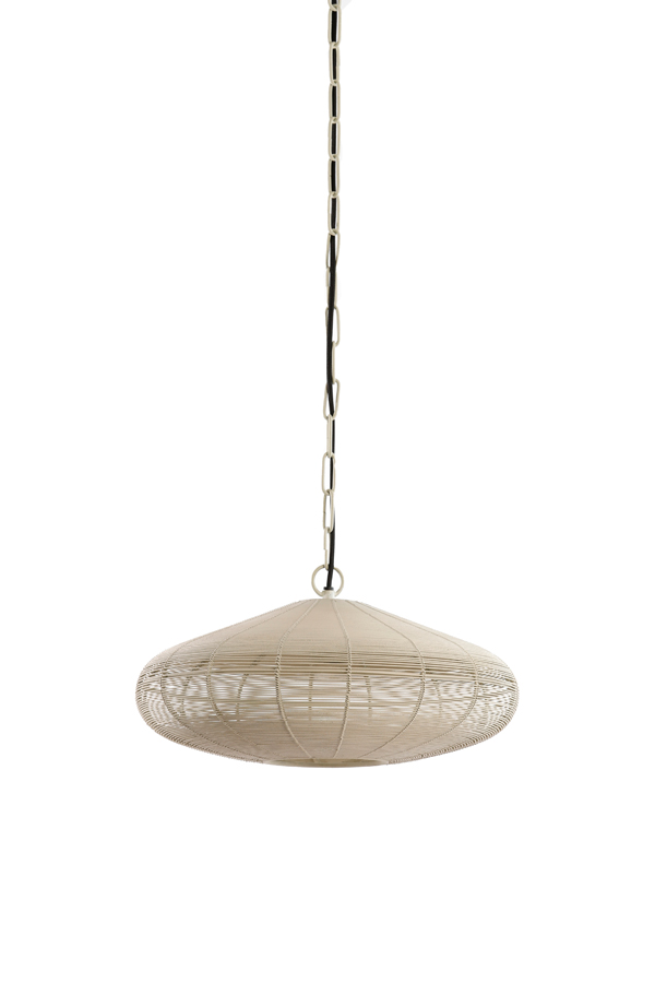 Hängeleuchte Durchm. 40x18cm in creme matt