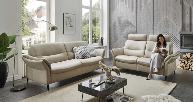 Hukla Polstergarnitur HU-SF24080 in Leder Doppio noce Pg.63 Hukla Polstergarnitur HU-SF24080 in Leder Doppio noce Pg.63, Dekoration für Zuhause, Mobiliar, Wohnzimmer, Couch, Tabelle