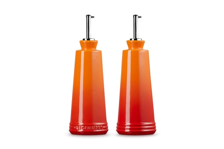 Le Creuset Essig- und Ölset Ofenrot