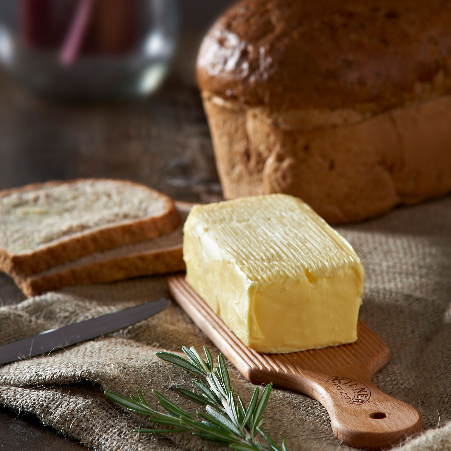 Profino 2er Set Butter Brettchen