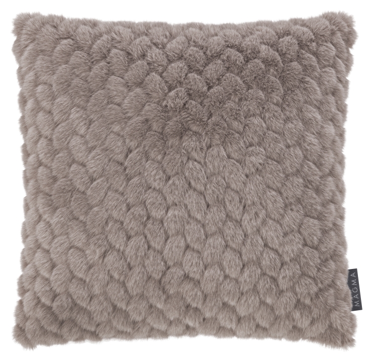 Magma Heimtex Kissenhülle MINK ca. 40x40cm in Farbe taupe