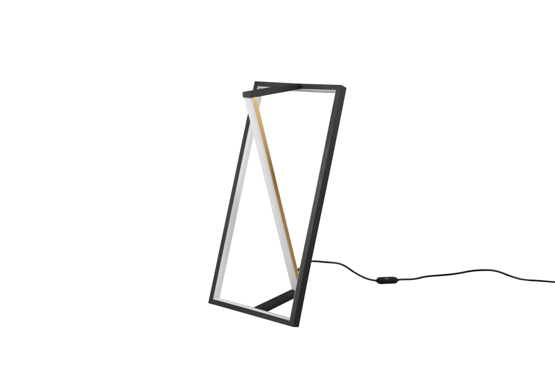 Trio LED-Tischleuchte EDGE 1-flammig in Farbe schwarz matt, Kunststoff schwarz
