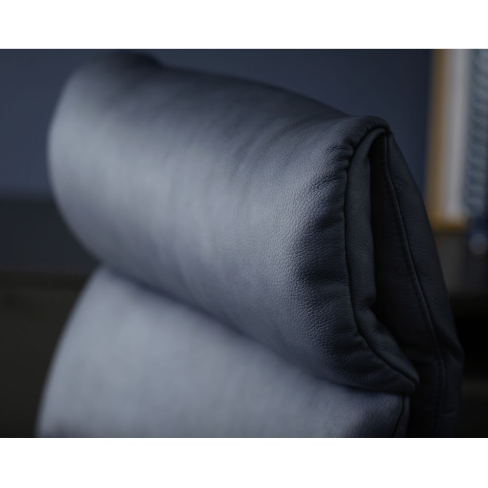 SCHÖNER WOHNEN-Kollektion Relaxsessel IMPULS LAZYLINE in Leder Reno grey/blue OL
