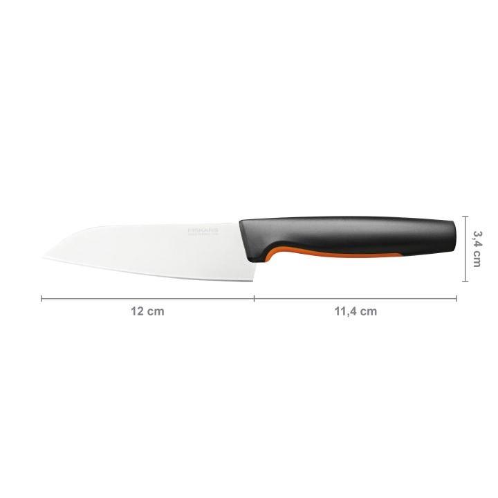 Fiskars Kochmesser klein FUNCTIONAL FORM 30cm in Farbe Black/Orange