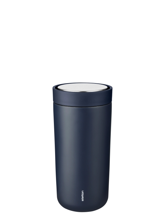 Stelton Thermobecher To Go Click 0,4 Liter in Farbe soft deep ocean