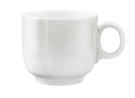 Seltmann Weiden Cappuccinoobertasse 0,30 l mit Sento Home 10911 Aura white , Pokal, Kunst, Porzellan, Töpferei