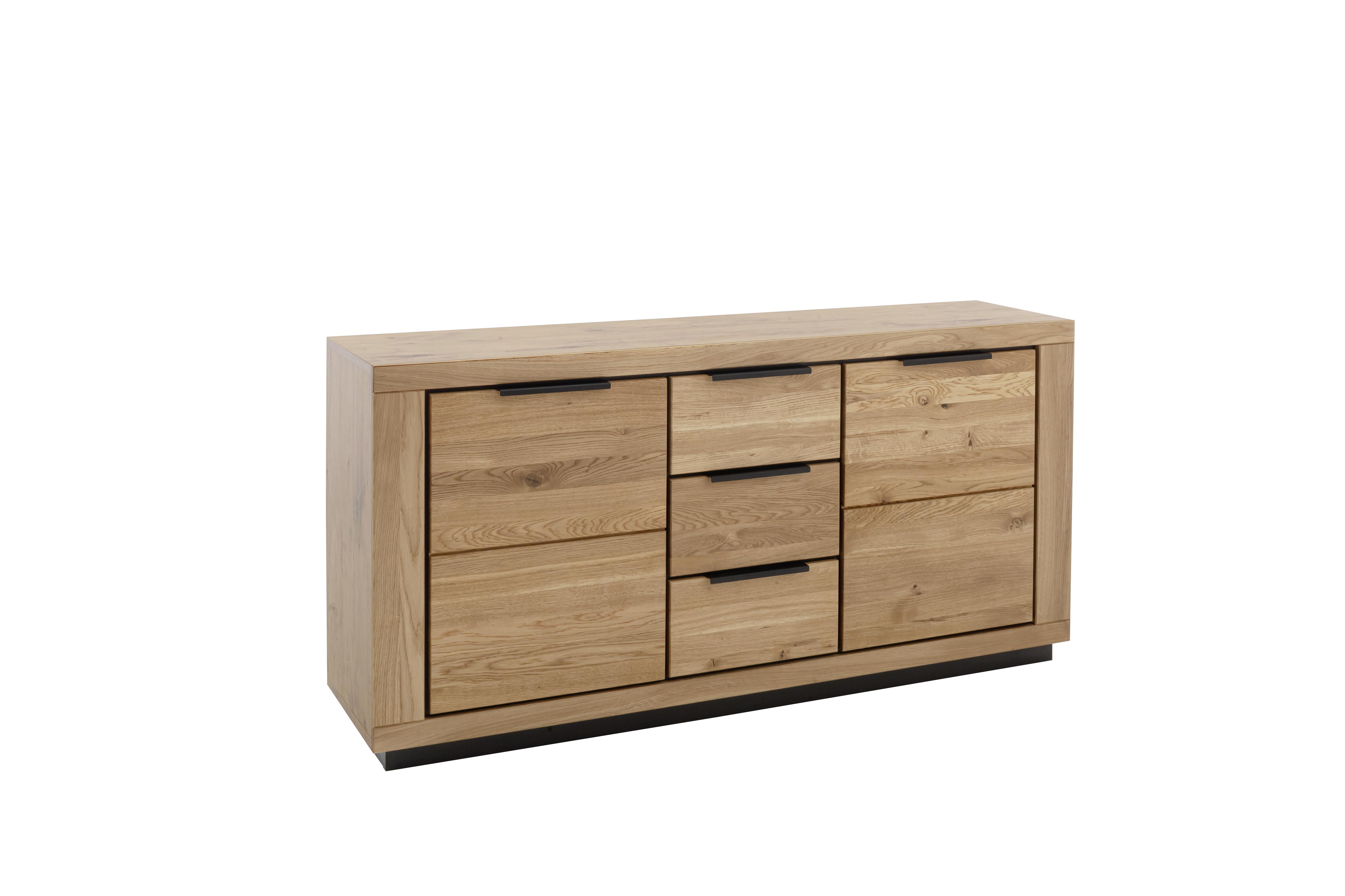 Sideboard GRENO in MCA Direkt Sideboard GRENO ca. B163 H80 T40 cm in Wildeiche massiv, MDF