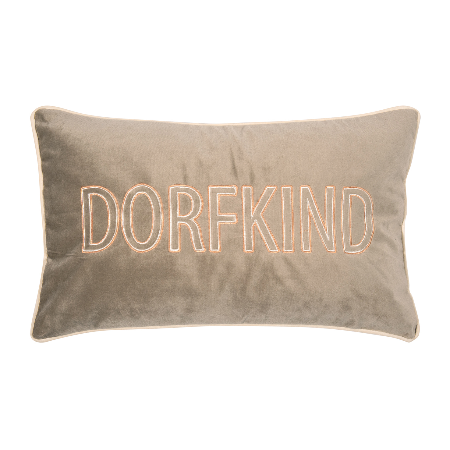 Pad Home Design Kissenhülle 30 x 50 cm DORFKIND ca. 30x50 cm in orange-taupe