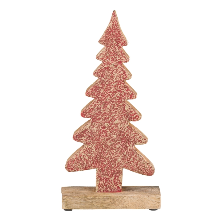 Gasper Holz Baum in Farbe Rot Gasper Holz Baum in Farbe Rot, Weihnachten, Weihnachtsdekorationen, Festival