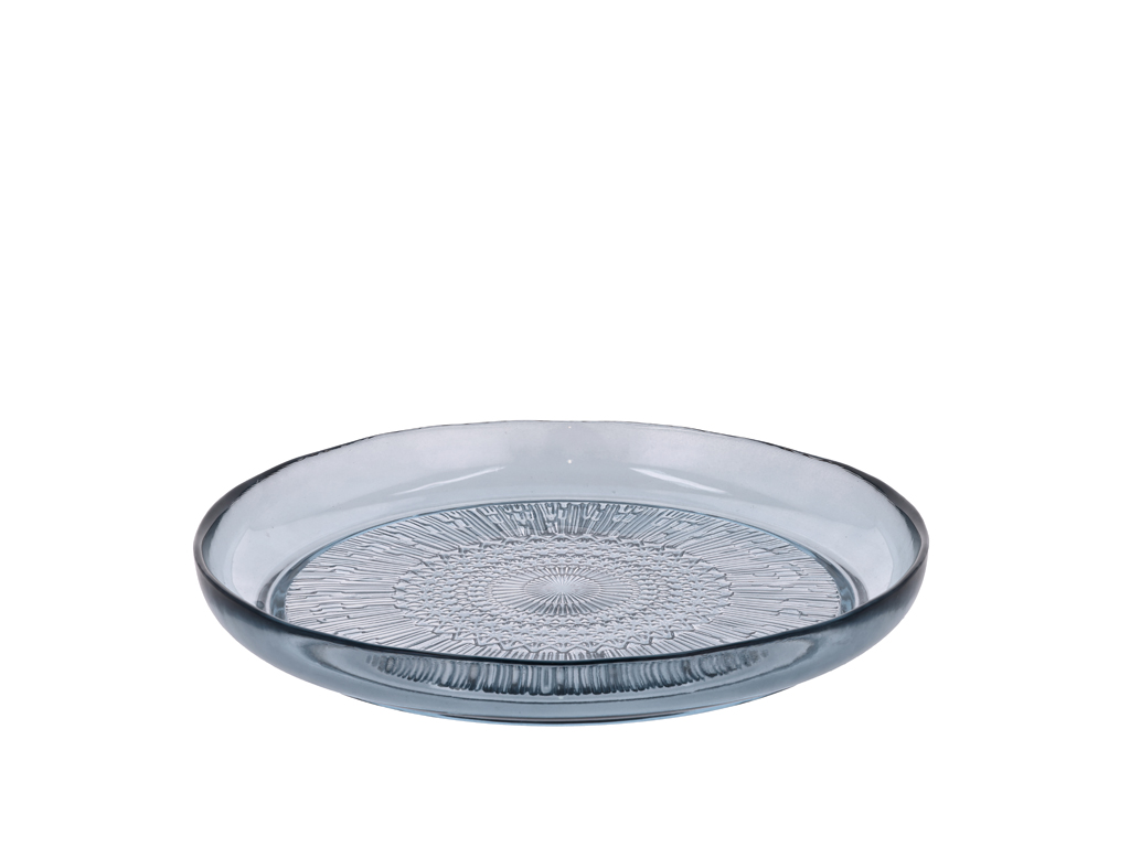 BITZ Glasteller 25 cm in Farbe blau
