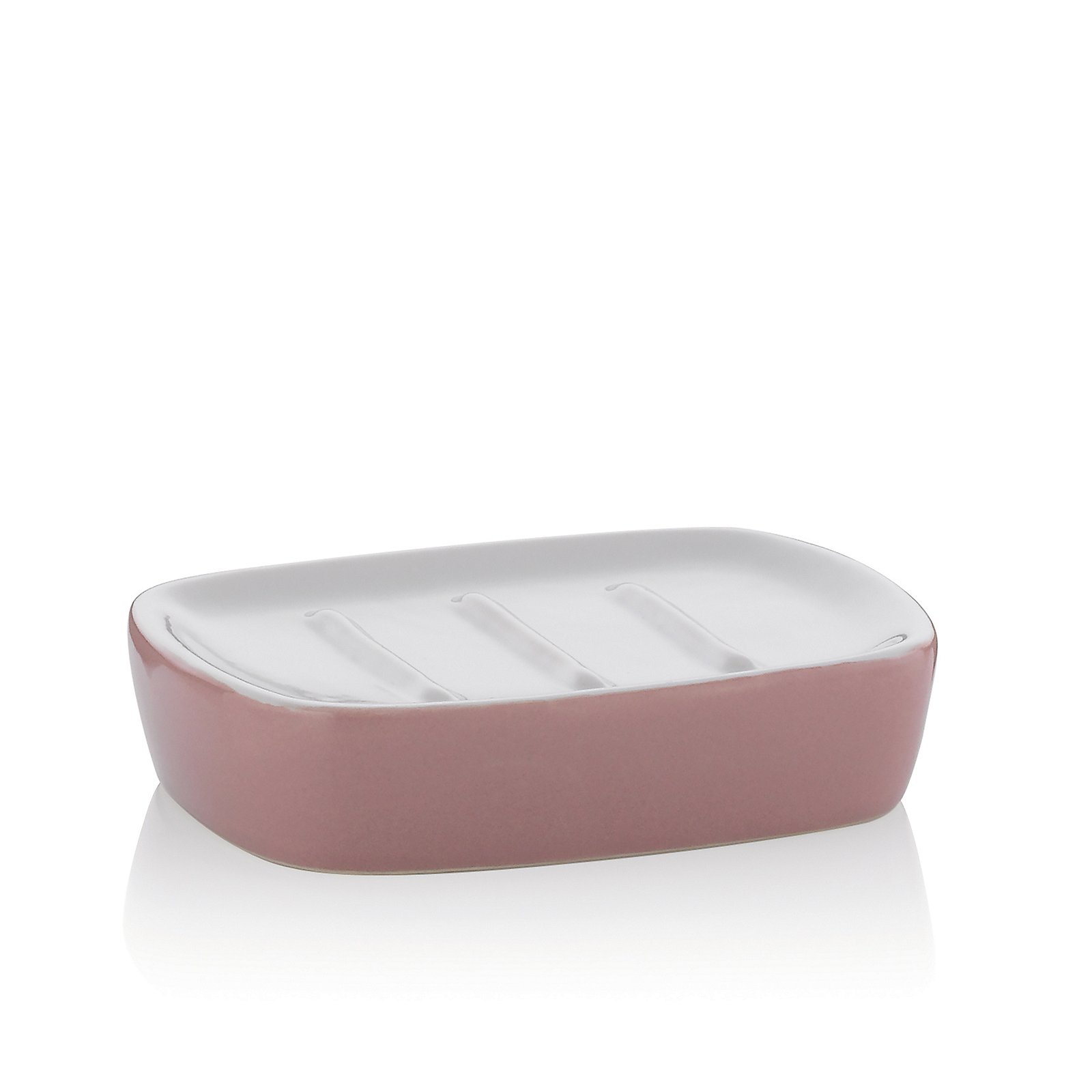 Kela Seifenschale Landora Keramik Sonstige, Seifendose, Rosa, Keramik, Halter, Rechteckig
