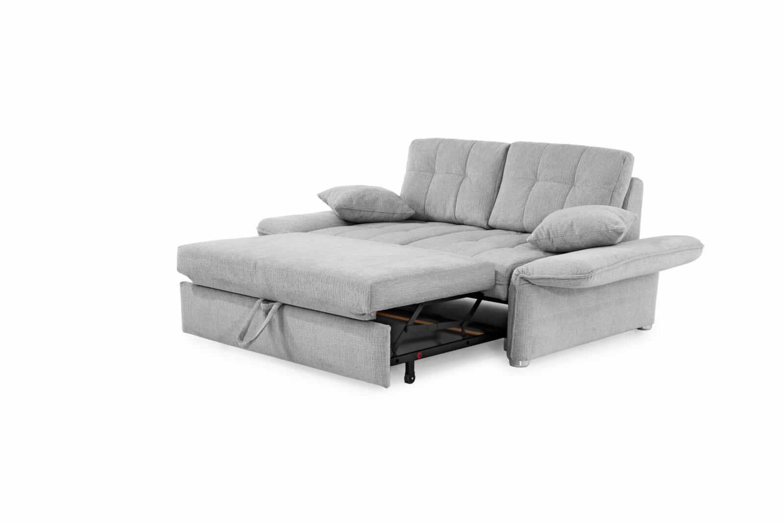 JOB 140 LEON in Chenille 44329 hellgrau, Moebel, Couch, Stuhl, Sessel