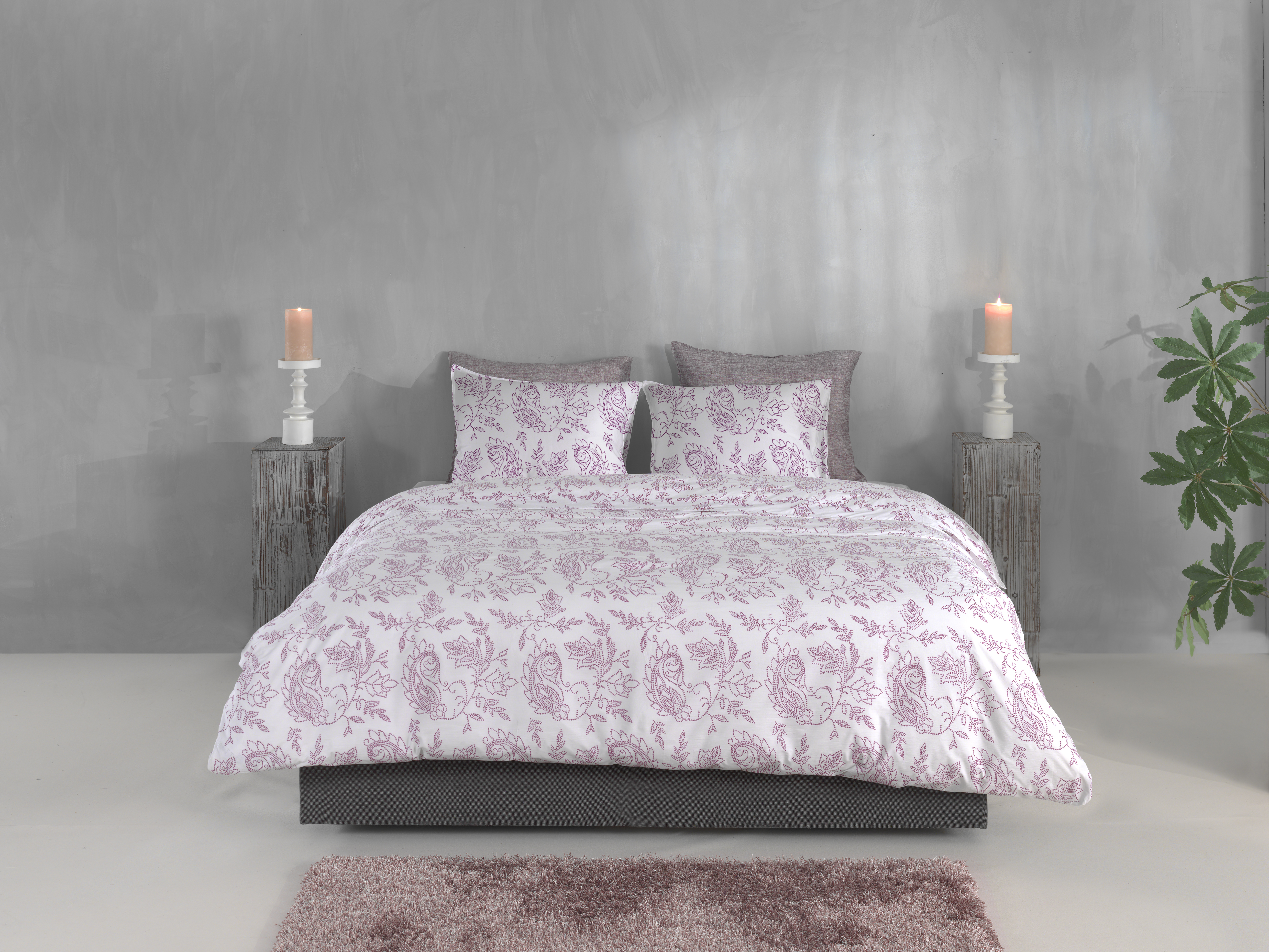 Heckettlane Bettwäsche ca. 135x200cm in Farbe Lilac-Pink