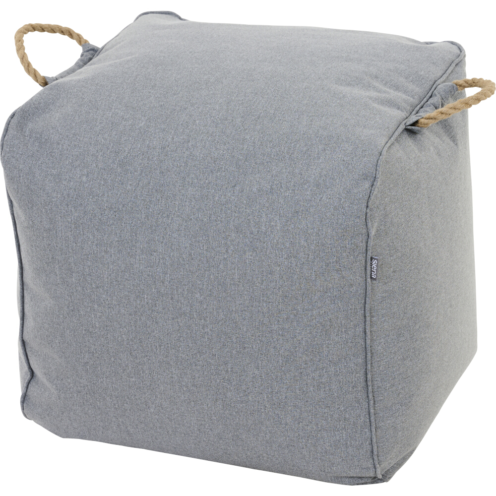 Gautzsch Sitz-Fusshocker INTEGRAL ca 48x46x46 cm in Stoff stone grey, wetterfest