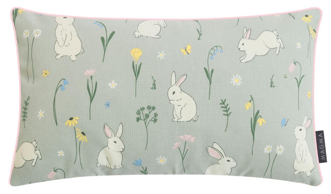 Magma Heimtex Kissenhülle FLOCKE ca. 30x50cm in Farbe pastellgrün, Kissen, Dekoration für Zuhause