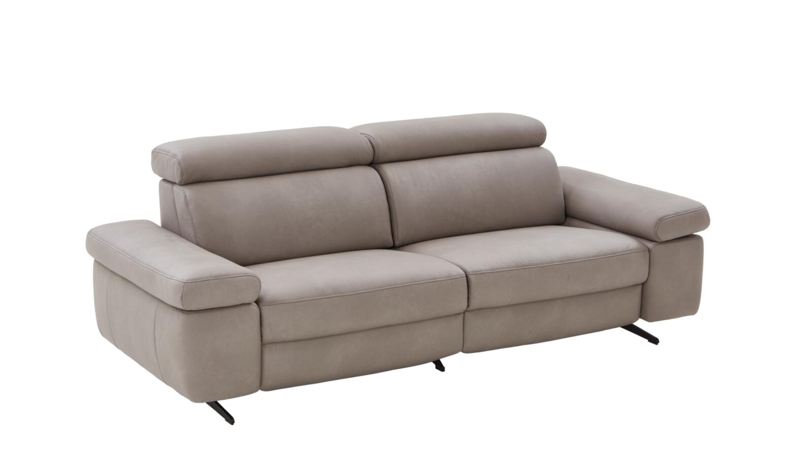 Himolla Sofa 2.5-sitzig 1183 366 E42 Himolla Sofa 2.5-sitzig 1183 366 E42, Sofa, Wohnzimmer, Lederimitat, Grau, Dreisitzer