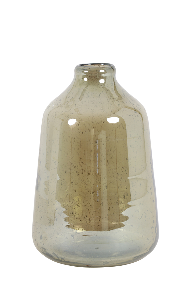 Light & Living Vase DEONI in Glas Stone Finish Bernstein