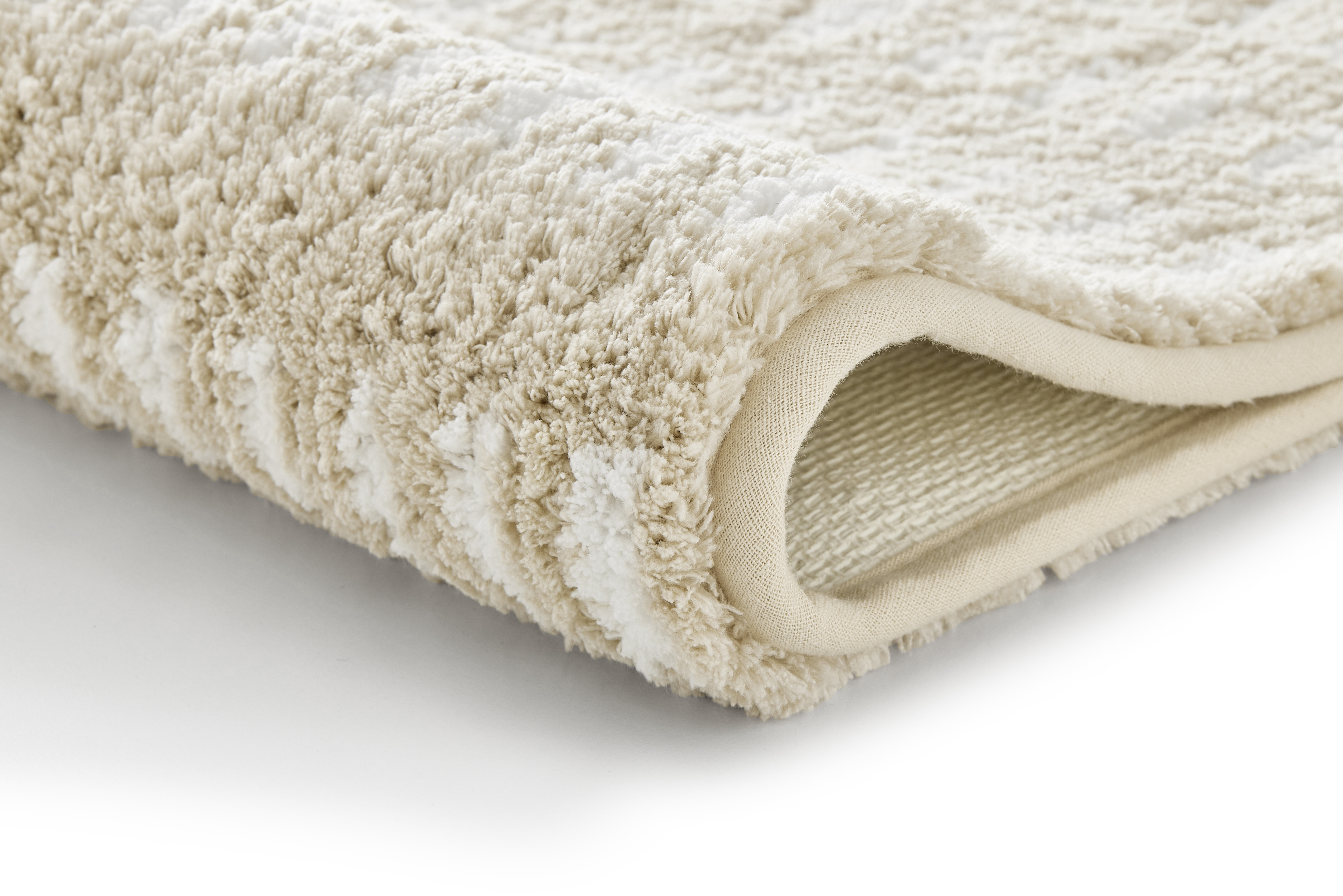 Kleine Wolke Badteppich DOTTINO ca. 70x120cm in Farbe Macadamia