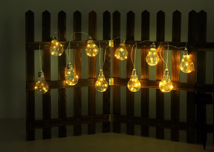 Globo LED-Solarleuchte SOLAR 10-flammig in Farbe Silbergrau, klar, Licht, Beleuchtung, Leuchter, Lampe