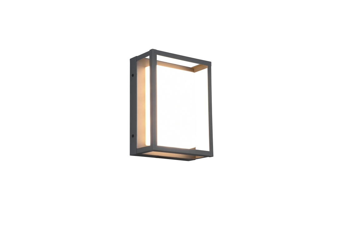 Trio LED-Wandleuchte WITHAM in anthrazit