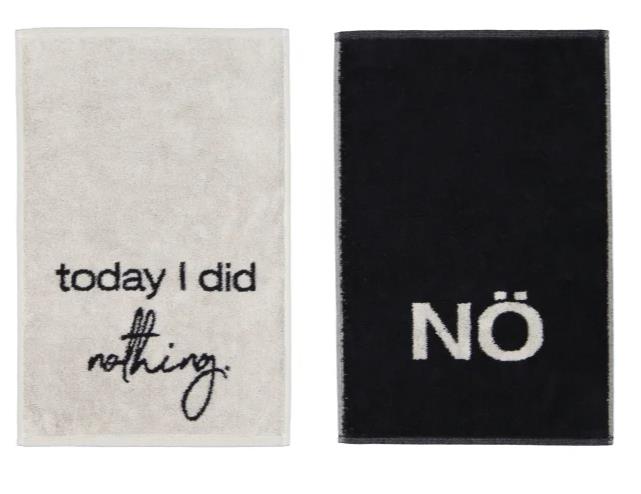 Cawö Postcard Towels POSTCARDS TOWELS EDITION 30x50cm in Farbe nö Cawö Postcard Towels POSTCARDS TOWELS EDITION 30x50cm in Farbe nö, Tafel, Text