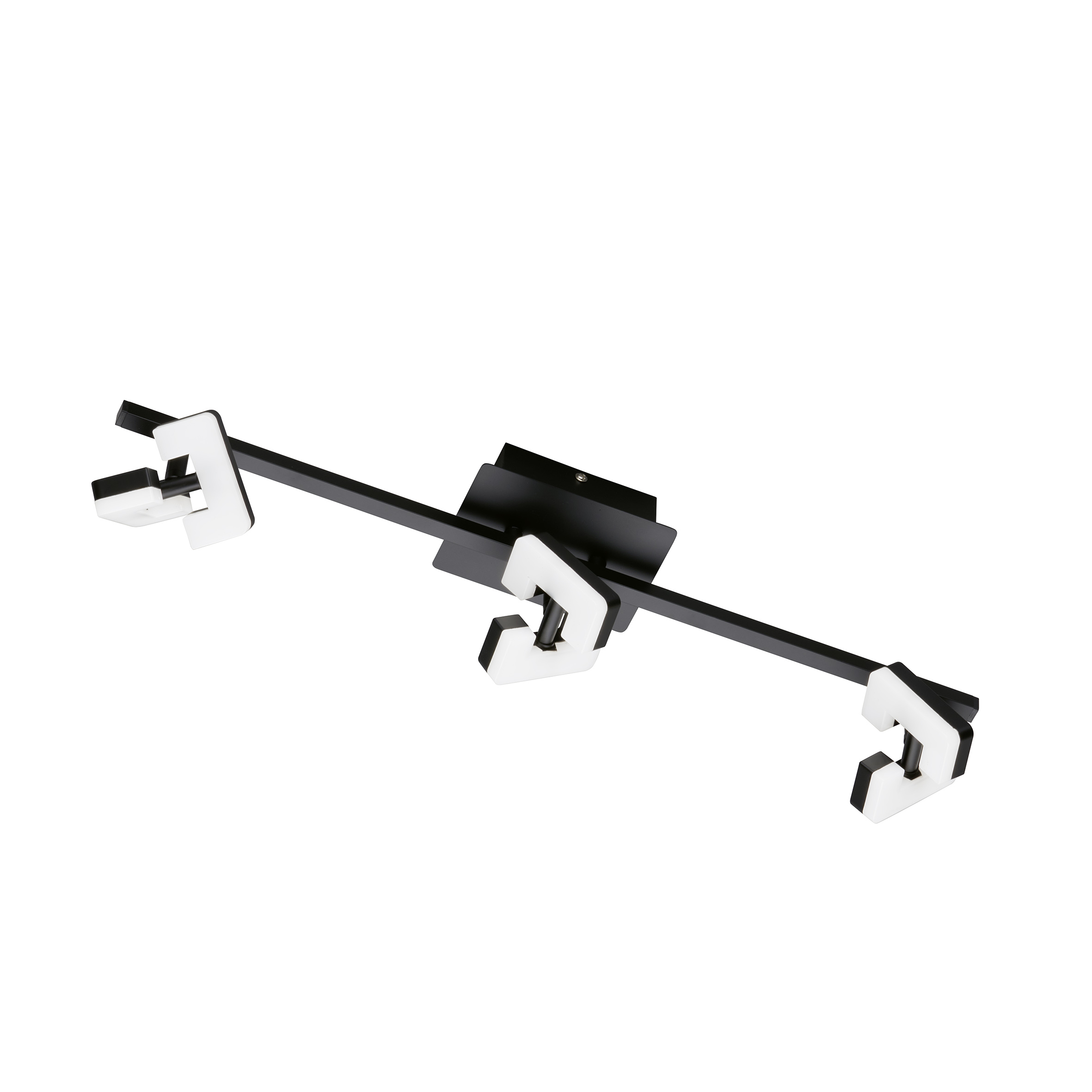 Fischer & Honsel LED-Deckenleuchte RAY in Metall sandschwarz