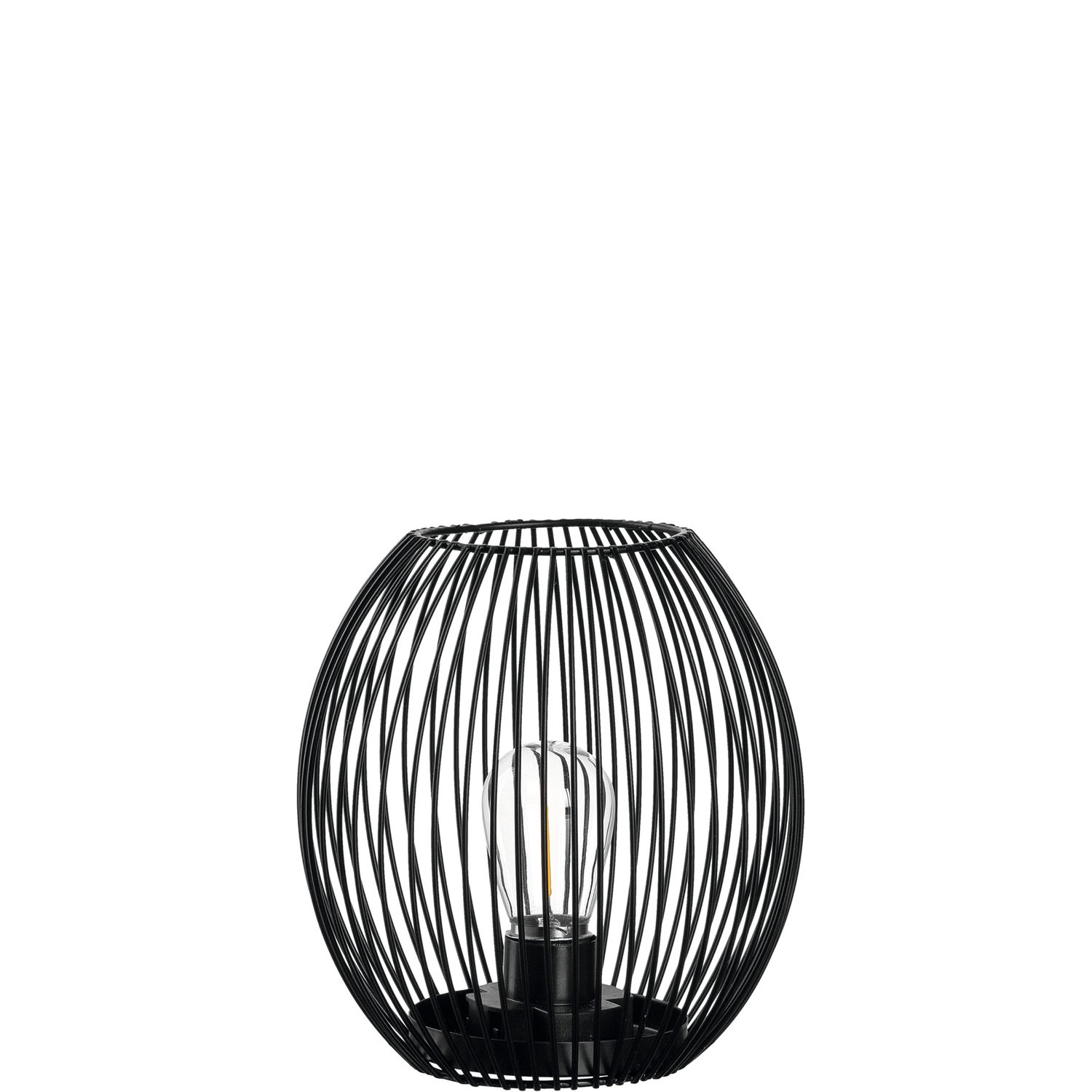 Leonardo Laterne mit LED Casolare 18cm in Farbe schwarz
