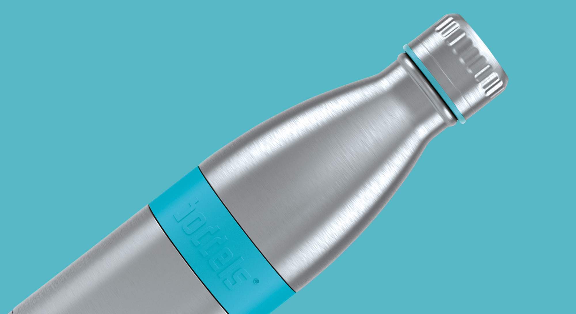 boddels Trinkflasche Twee 500ml in Türkisblau