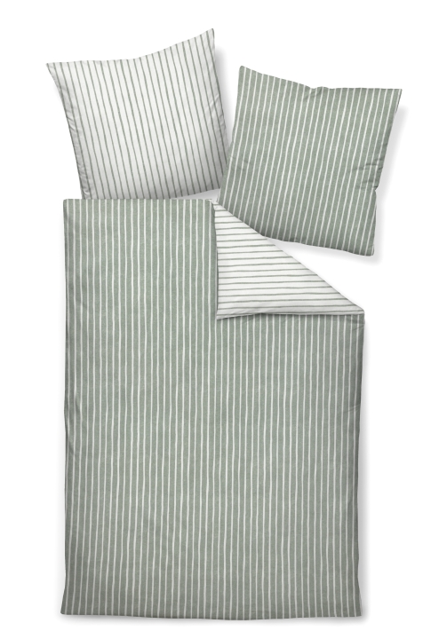 Janine Design Bettwäsche DAVOS ca. 155x220cm in Farbe salbeigrün