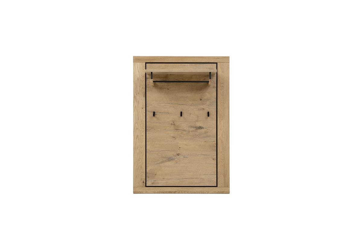 Garderobenpaneel GRENO GARDEROBE in MCA Direkt Garderobenpaneel GRENO GARDEROBE ca. B80 H114,5 T27 cm in Wildeiche massiv geölt