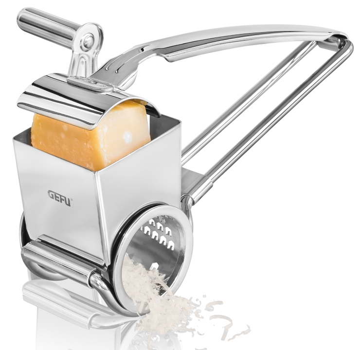 GEFU Käsereibe Queso ca. B19,5 H7,8 T11,9 cm in silber