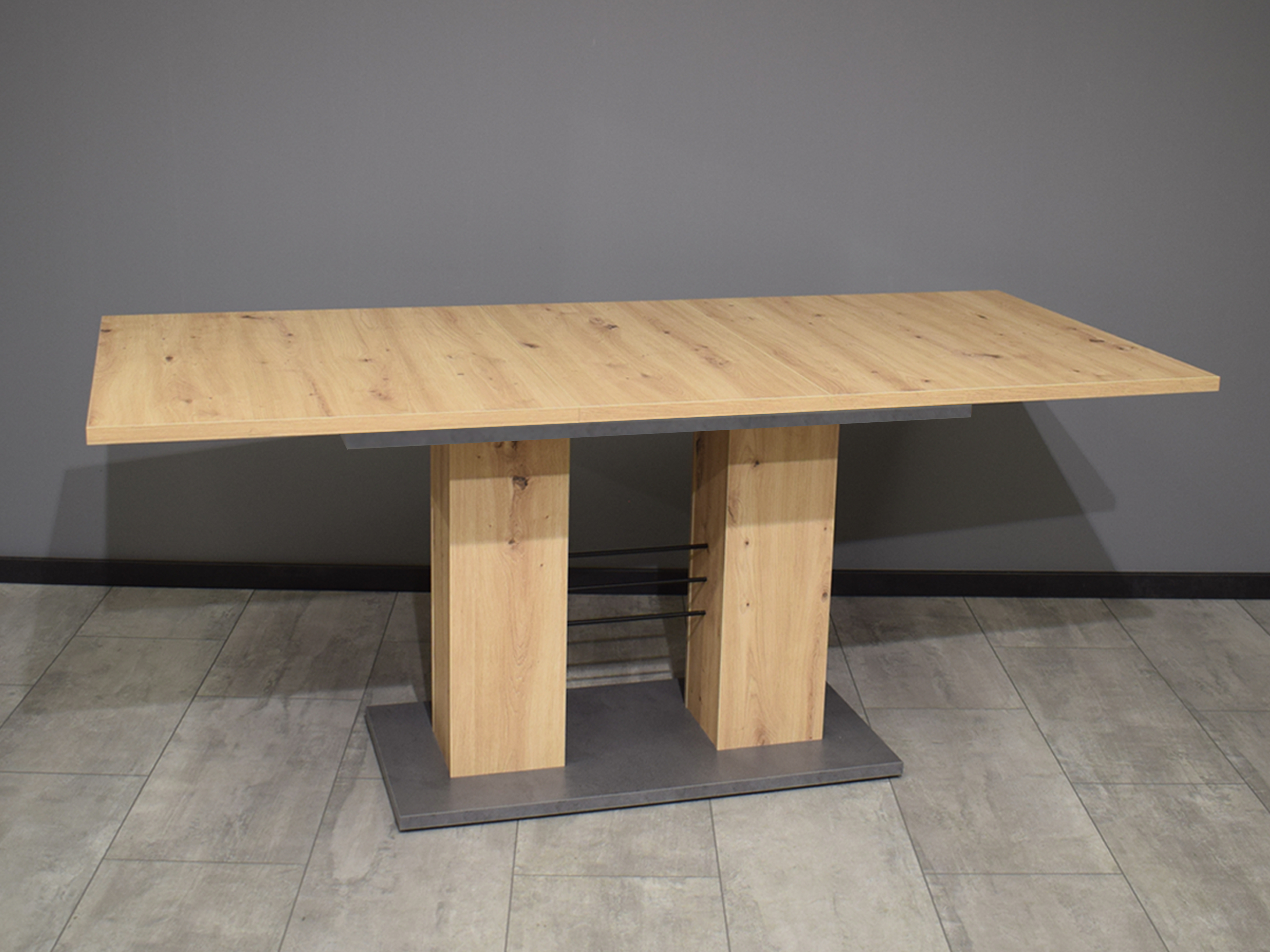 Mäusbacher Esstisch Teo ca. 140x76x80cm in Asteiche/Graphit