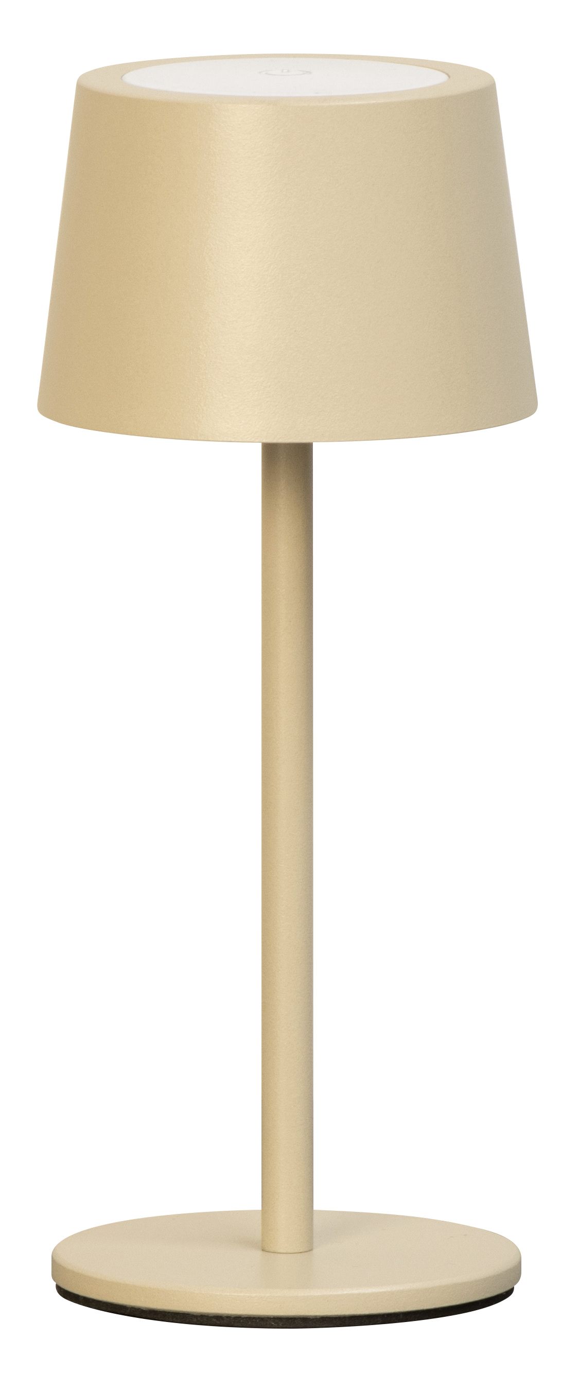 FH Lighting Tischleuchte BELLUNO in sandfarben, Akku, USB-Kabel