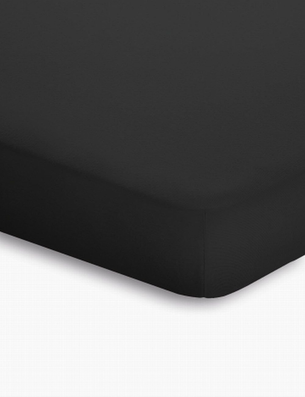 Schlafgut Jersey-Elasthan Topper ca. 90/190-100/220cm in Farbe Schwarz