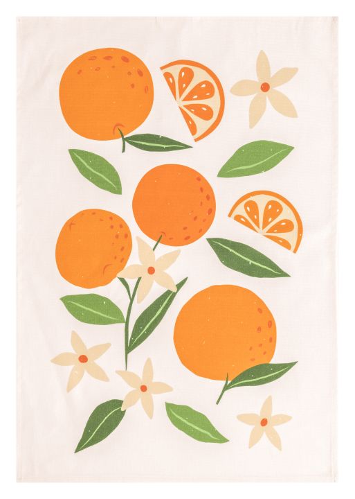Magma Heimtex Geschirrtuch FRUITS ca. 50x70cm in Farbe Orange Magma Heimtex Geschirrtuch FRUITS ca. 50x70cm in Farbe Orange, Essen, Obst, Pflanze, Produzieren, Blatt