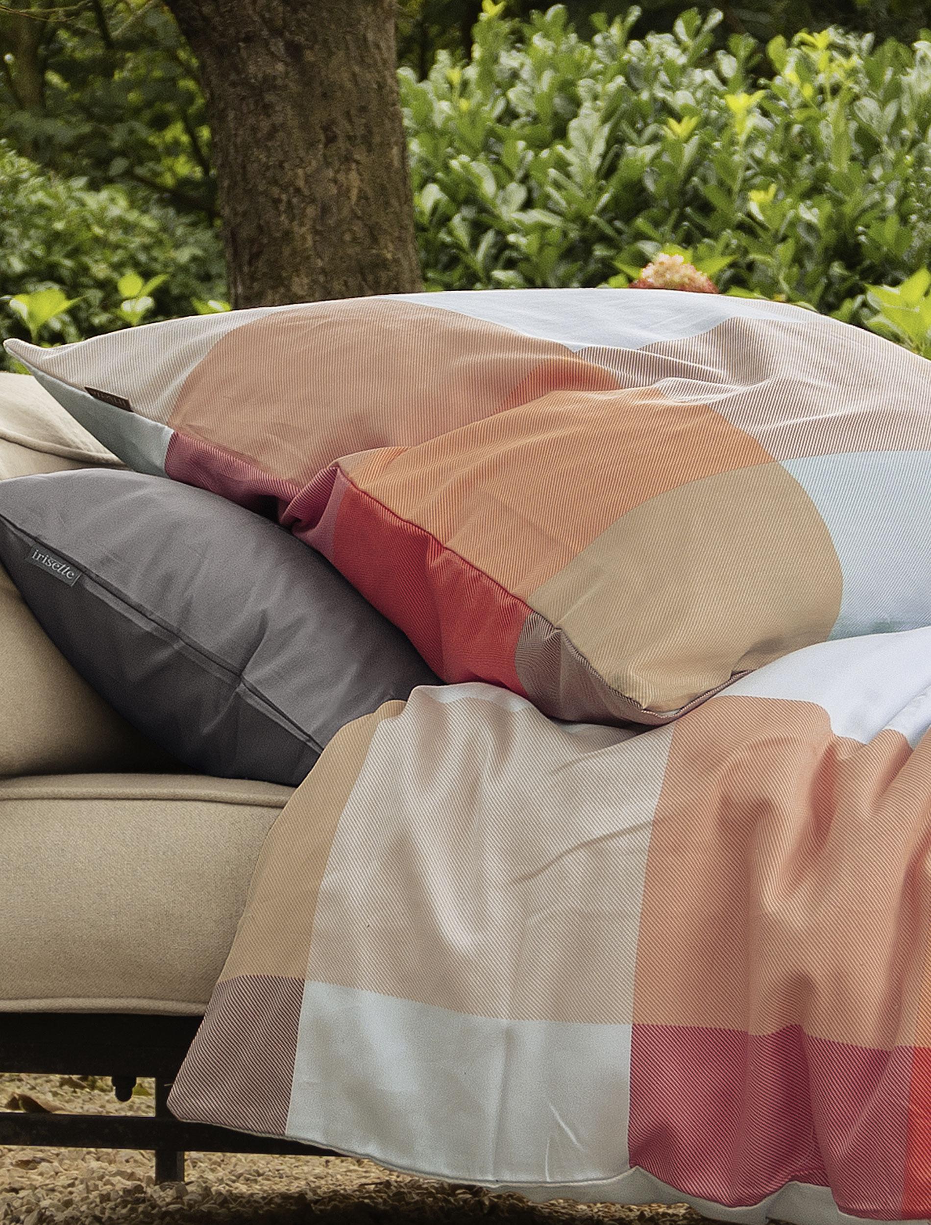 Irisette Mako-Satin Bettwäsche WAVE ca. 155x220cm in Farbe rot