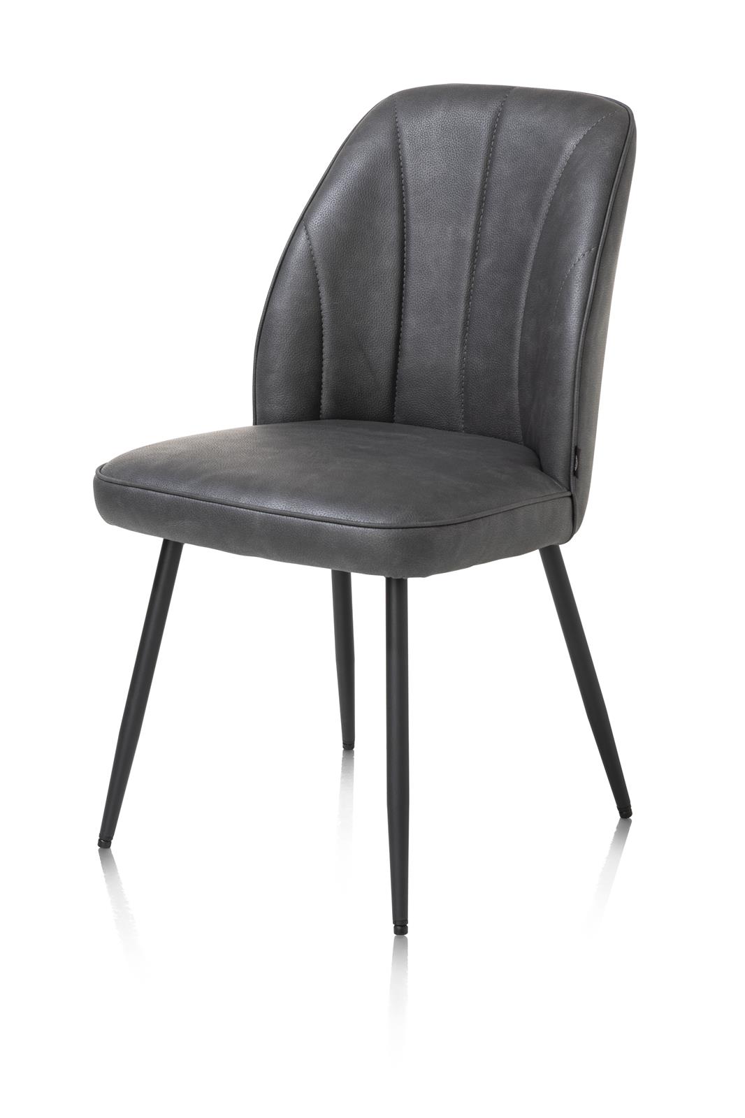 Henders & Hazel Stuhl Leo Stoff Grau Henders & Hazel Stuhl LEO ca. B52 H87 T51 cm in Stoff Microf. Pala anthrazit