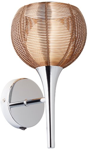 Brilliant Wand-/Deckenleuchte Relax 1-flg., in Bronze/chrom