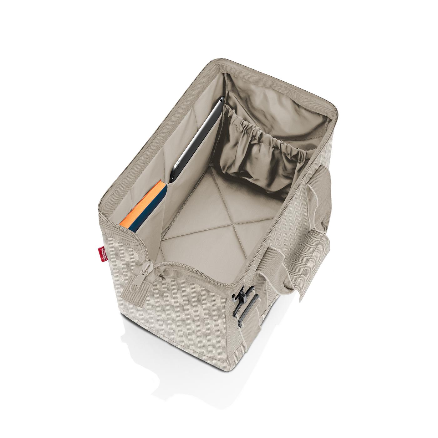 Reisenthel ALLROUNDER M in Farbe herringbone sand, Kühltasche, Tasche, isolierte Tasche, Laptop-Akku?, Organizer