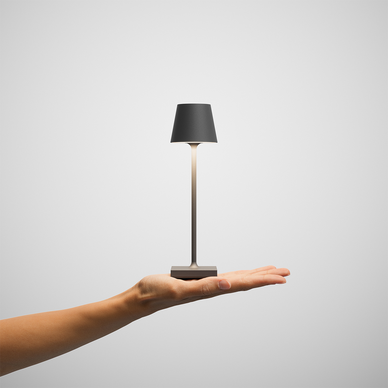 Sigor LED Akku-Tischleuchte NUINDIE POCKET in graphitgrau