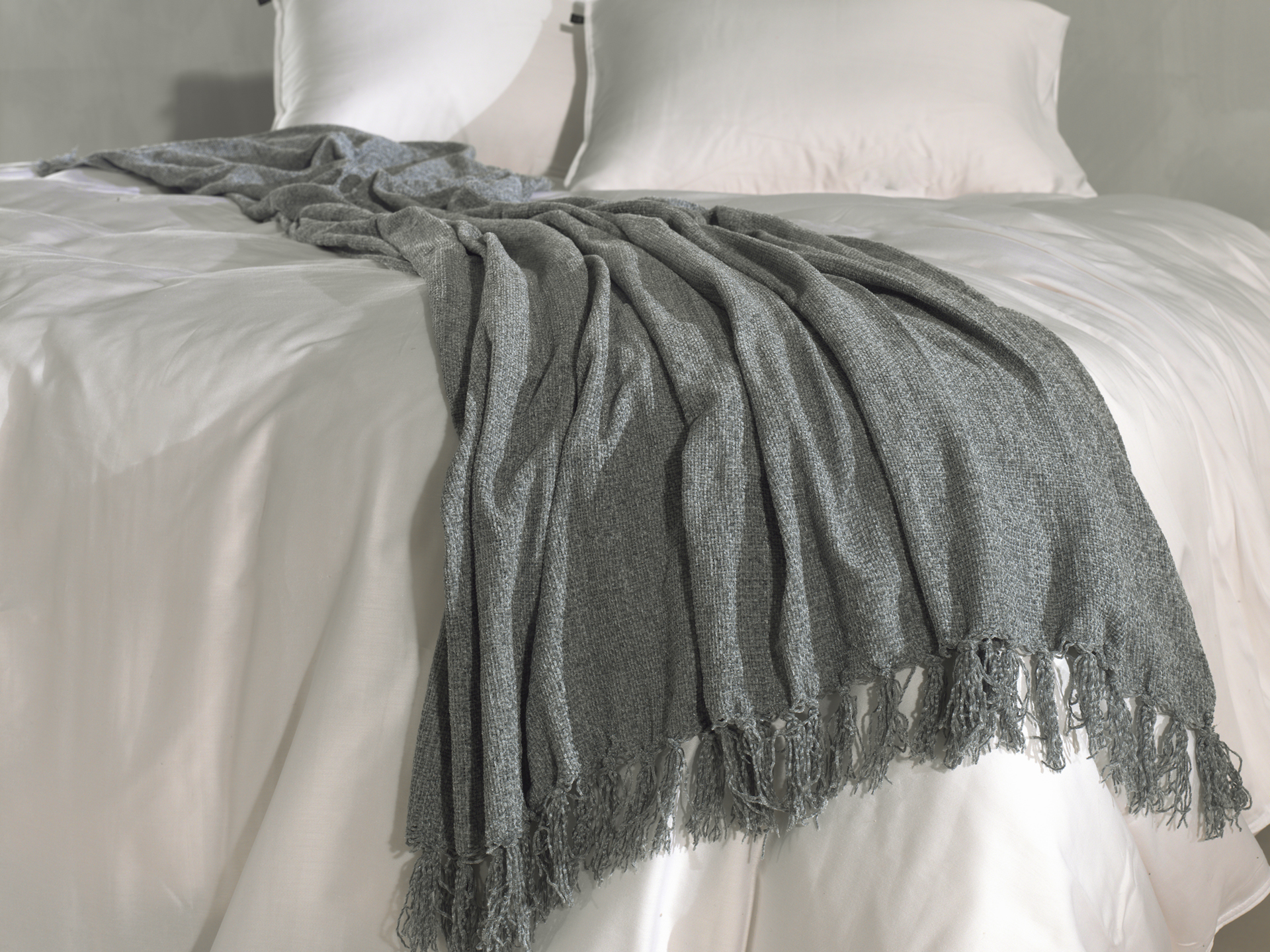 Heckettlane Plaid ca. 140x200cm in Farbe Dark-Grey