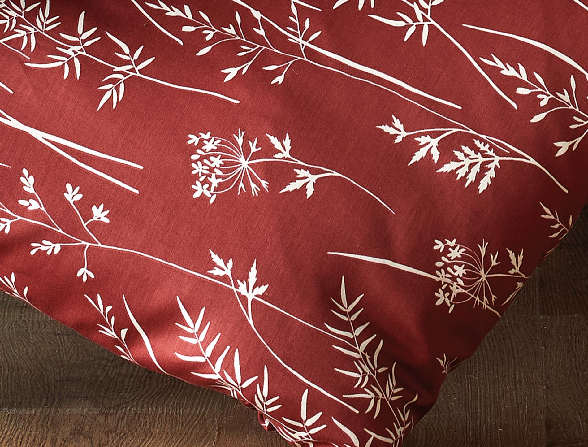 Irisette Mako-Satin Bettwäsche VERONA ca. 155x220cm in Farbe rot