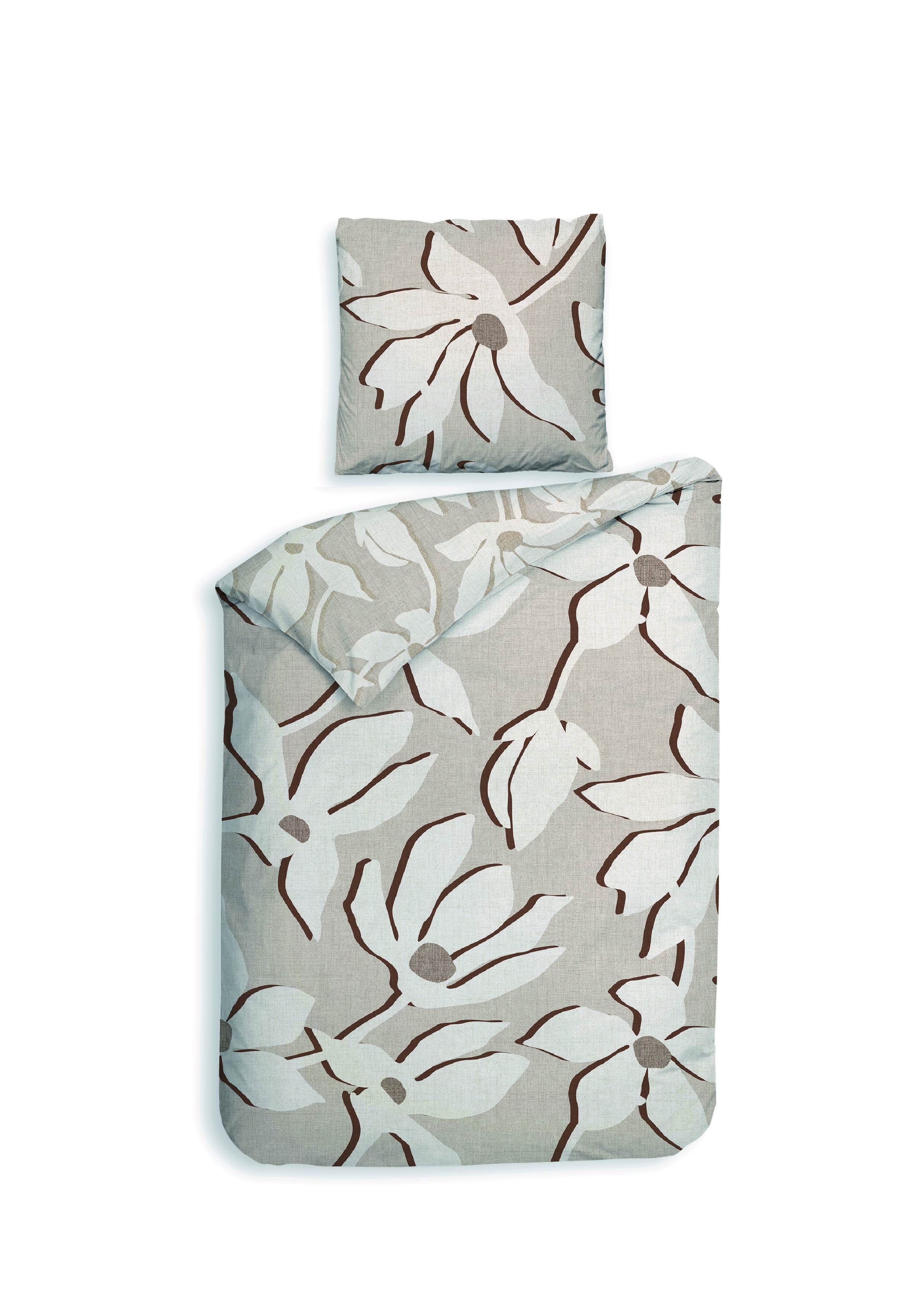 Bettwäsche ca. 155x220cm SANAA in Beige Heckettlane Bettwäsche ca. 155x220cm in Farbe Safari-Sand, Dekoration für Zuhause, Kissen, Handtasche, Papier, Mobiliar
