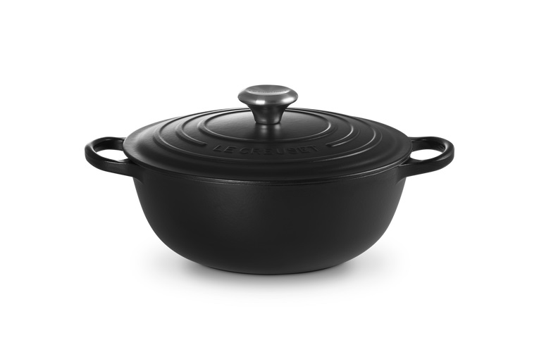 Le Creuset Bräter La Marmite 26cm in Farbe schwarz Le Creuset LA Marmite Ø ca. 26cm Schwarz