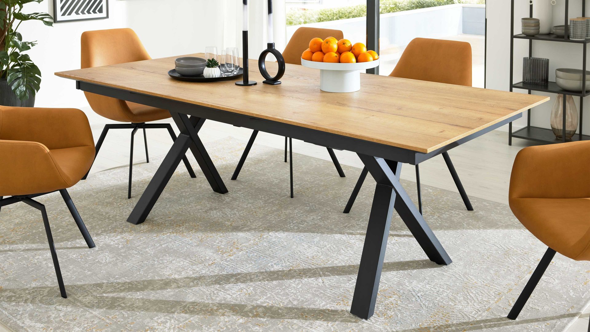 Interliving Esstisch IL 5112 ca. 100x220cm in Halifax Eiche Goldbraun Interliving Esstisch IL 5112 ca. 100x220cm in Halifax Eiche Goldbraun