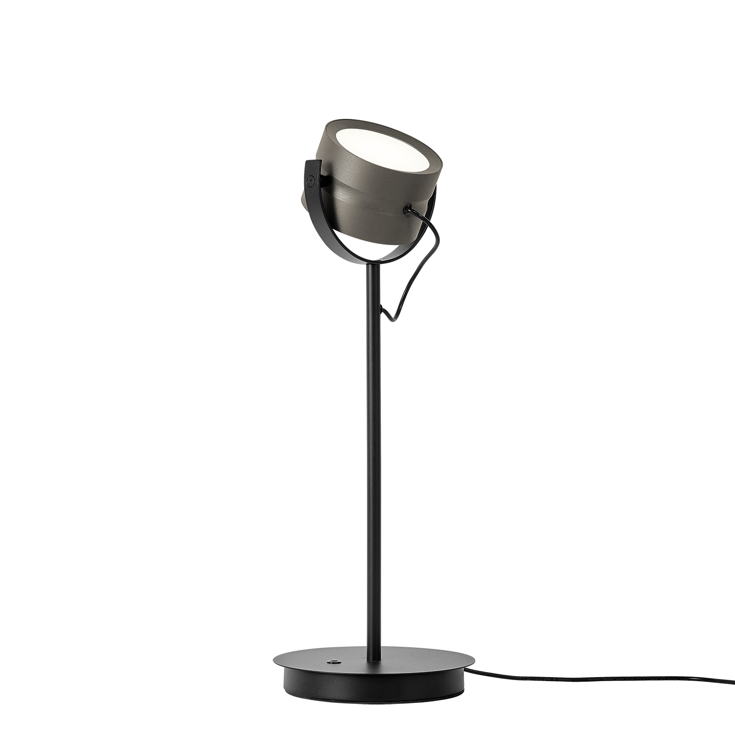 B-Leuchten LED-Tischleuchte Durchmesser ca. 18cm, Höhe ca. 48cm in Bronze eloxiert, Elektrisches Gerät, Mikrophon, Lampe, Beleuchtung