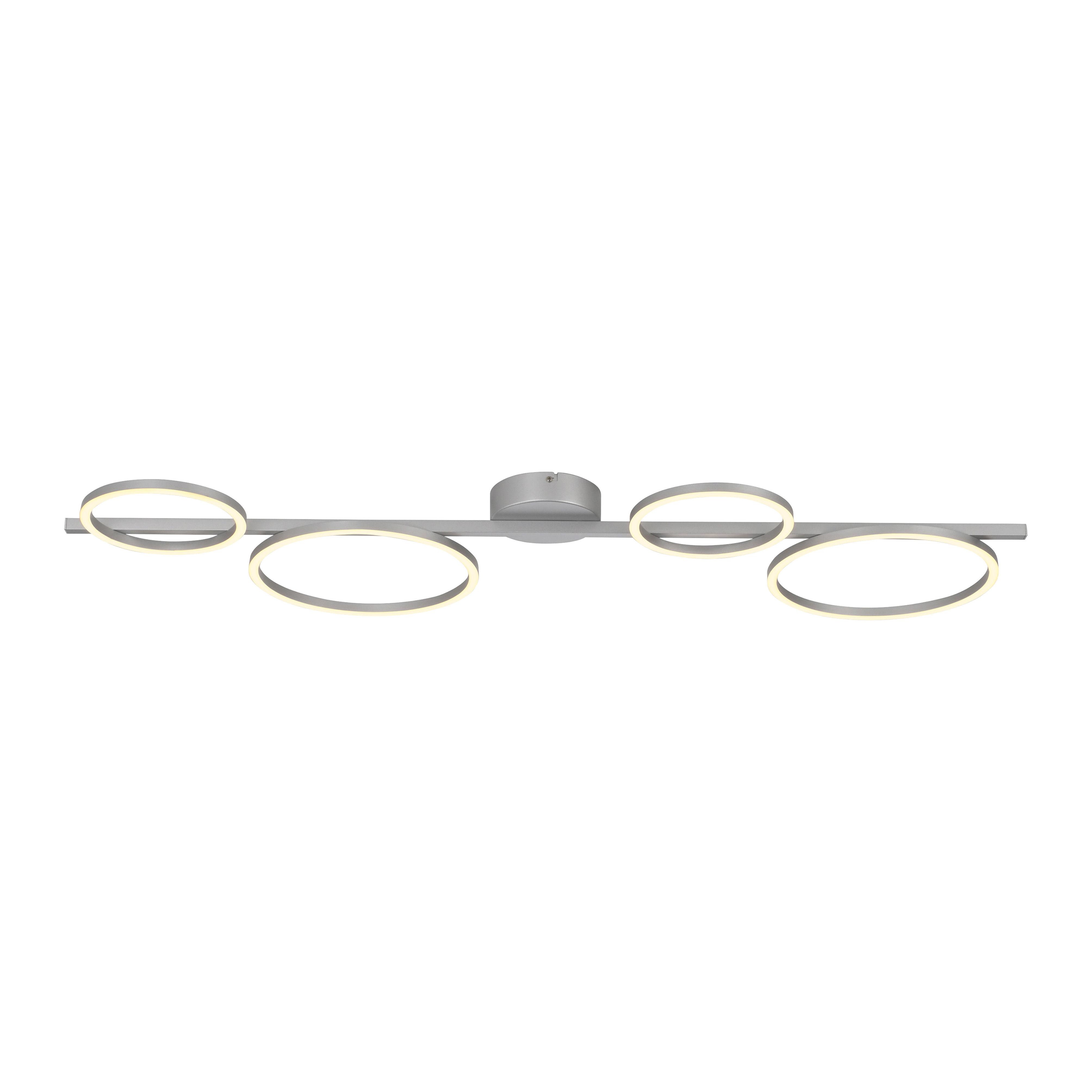 LED-Deckenleuchte MINI RITUS 1-flammig in Farbe silber, Deckenleuchte, LED-Leuchte, Ringleuchte, Moderne, Wandleuchte