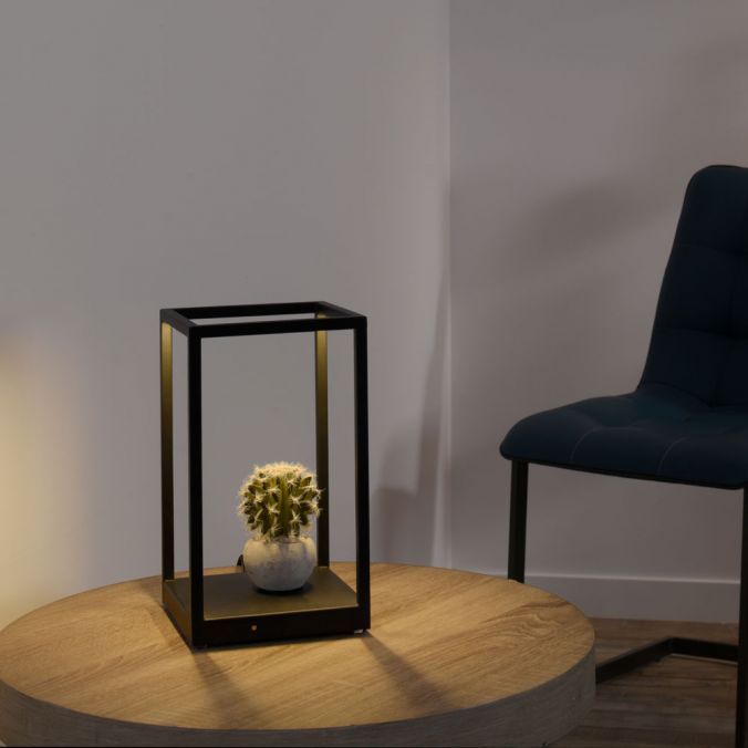 Paul Neuhaus LED-Tischleuchte Contura in Schwarz
