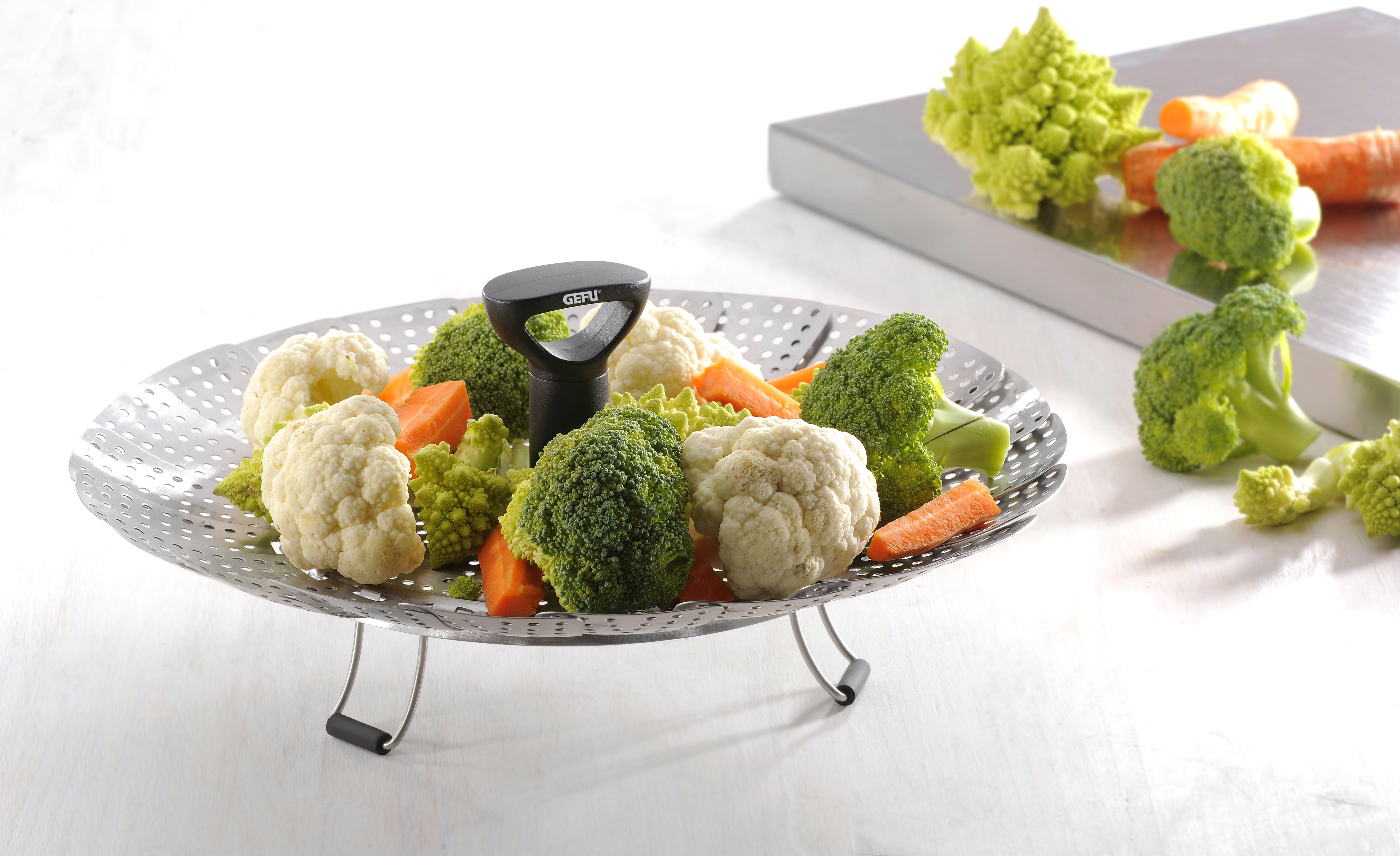 GEFU Dünsteinsatz Vitala schwarz/silber, Teller